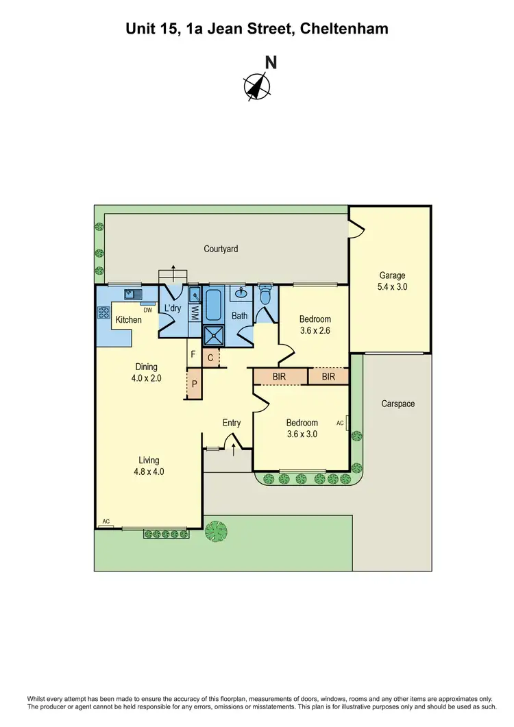 Floorplan of Homely unit listing, 15/1A Jean Street, Cheltenham VIC 3192