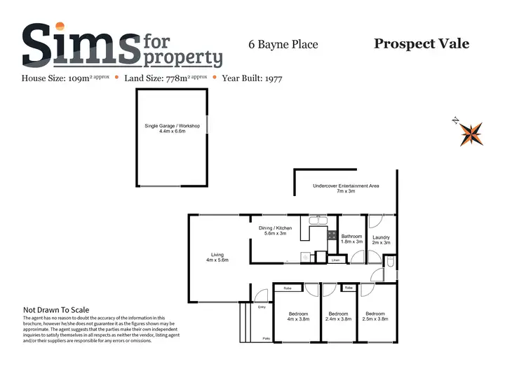 Floorplan of Homely house listing, 6 Bayne Place, Prospect Vale TAS 7250