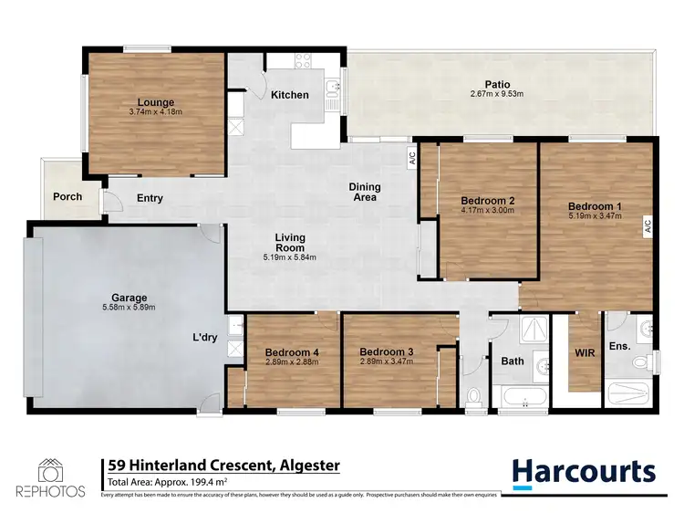 Floorplan of Homely house listing, 59 Hinterland Crescent, Algester QLD 4115