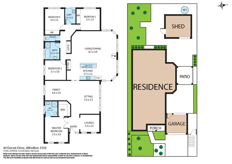 Floorplan of Homely house listing, 40 Dorset Drive, Alfredton VIC 3350