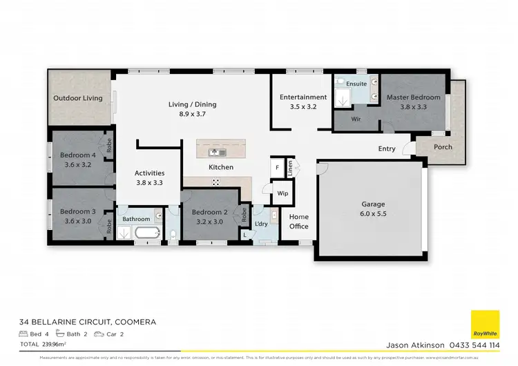 Floorplan of Homely house listing, 34 Bellarine Circuit, Coomera QLD 4209