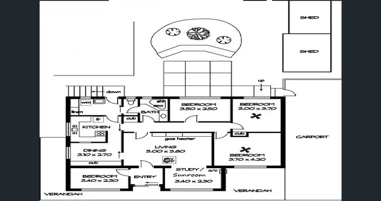 Floorplan of Homely house listing, 7 Michelle Street, Para Hills SA 5096
