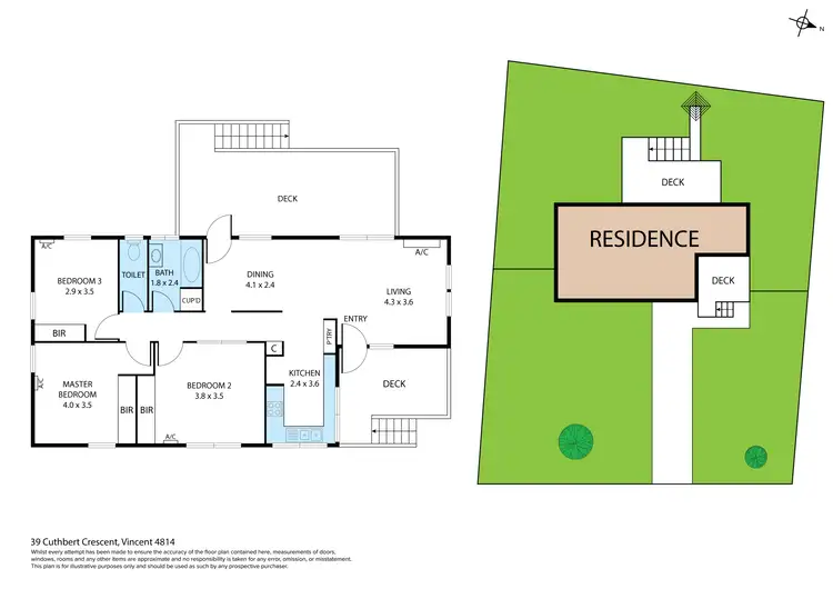 Floorplan of Homely house listing, 39 Cuthbert Crescent, Vincent QLD 4814