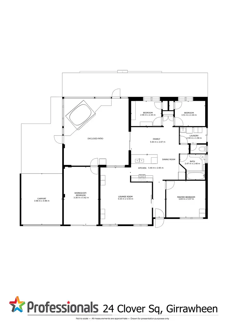 Floorplan of Homely house listing, 24 Clover Square, Girrawheen WA 6064