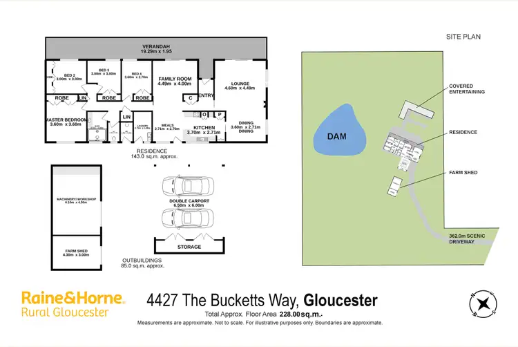 Floorplan of Homely rural property listing, 4427 The Bucketts Way, Gloucester NSW 2422