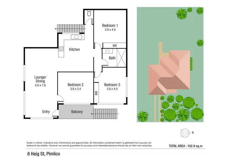 Floorplan of Homely house listing, 8 Haig Street, Pimlico QLD 4812