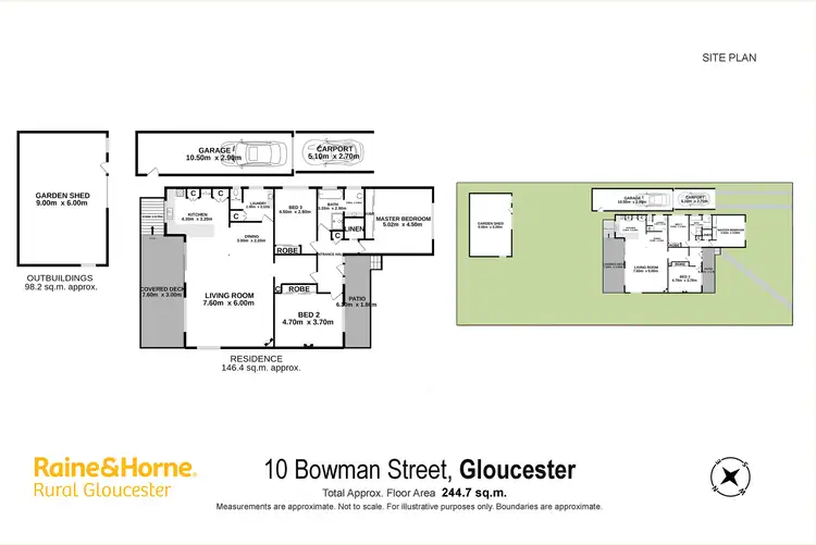 Floorplan of Homely house listing, 10 Bowman Street, Gloucester NSW 2422