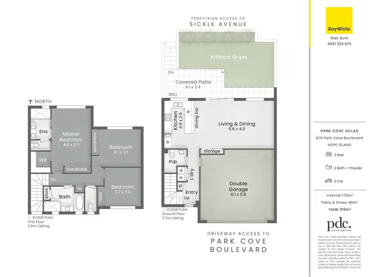 Floorplan of Homely townhouse listing, 6/6 Park Cove Boulevard, Hope Island QLD 4212