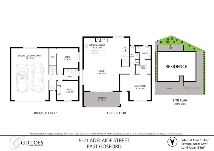Floorplan of Homely townhouse listing, 6/21 Adelaide Street, East Gosford NSW 2250