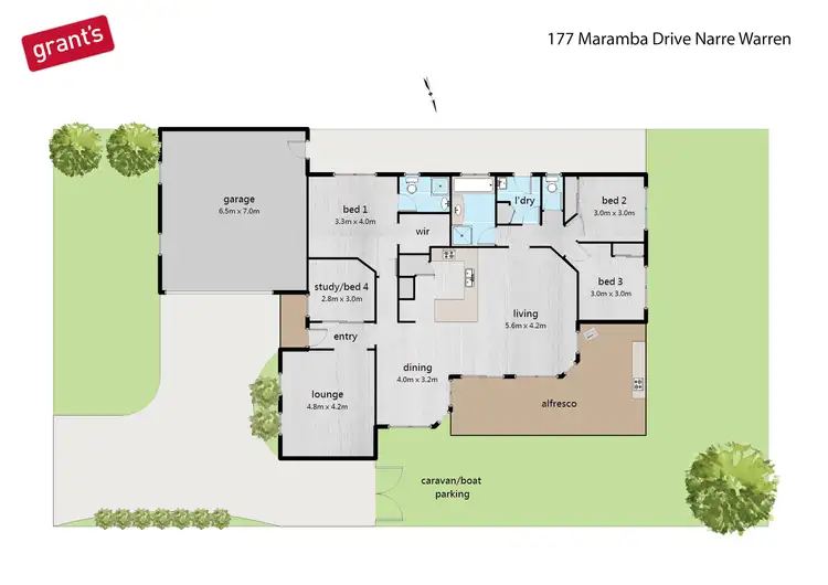 Floorplan of Homely house listing, 177 Maramba Drive, Narre Warren VIC 3805