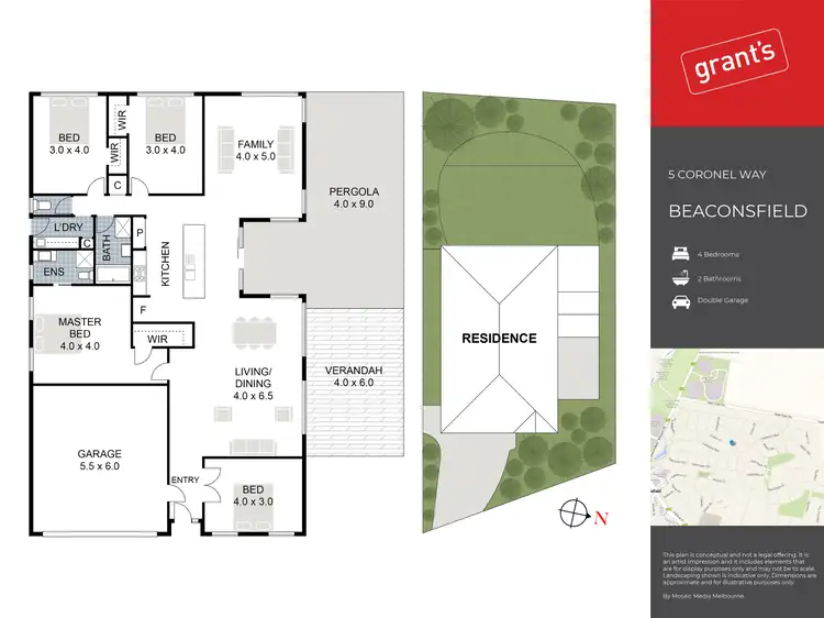Floorplan of Homely house listing, 5 Coronel Way, Beaconsfield VIC 3807