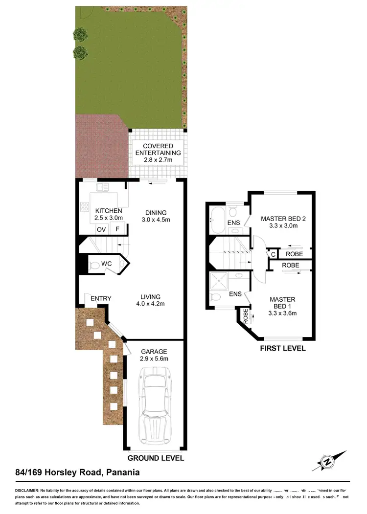 Floorplan of Homely townhouse listing, 84/169 Horsley Road, Panania NSW 2213
