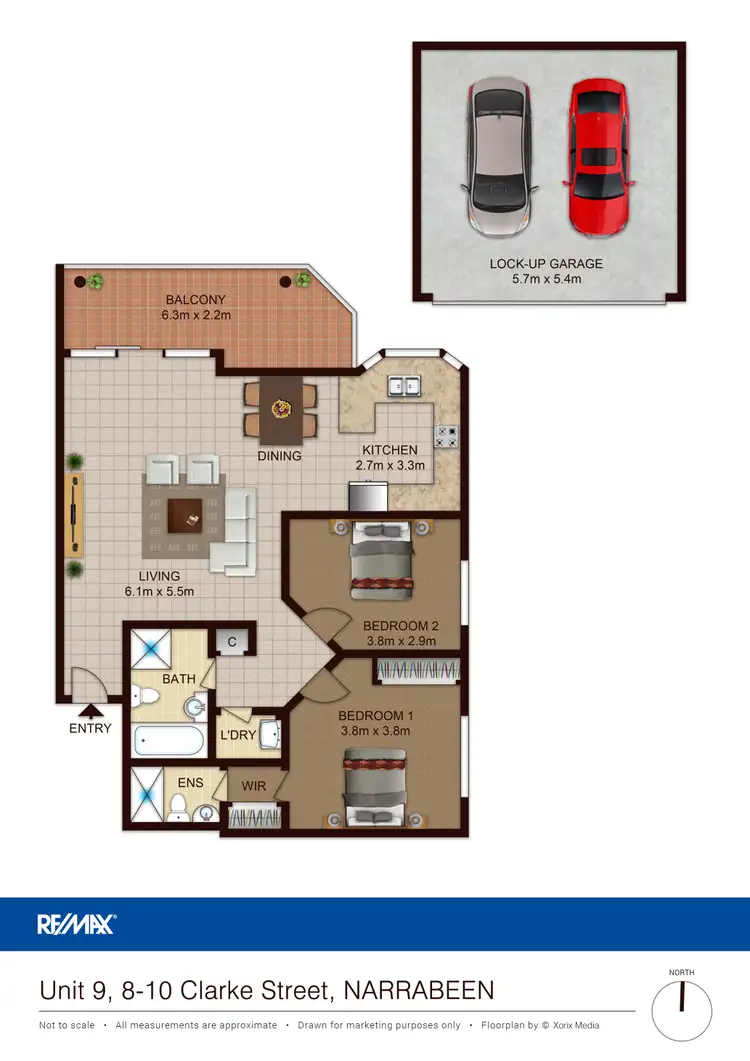 Floorplan of Homely apartment listing, 9/8-10 Clarke Street, Narrabeen NSW 2101