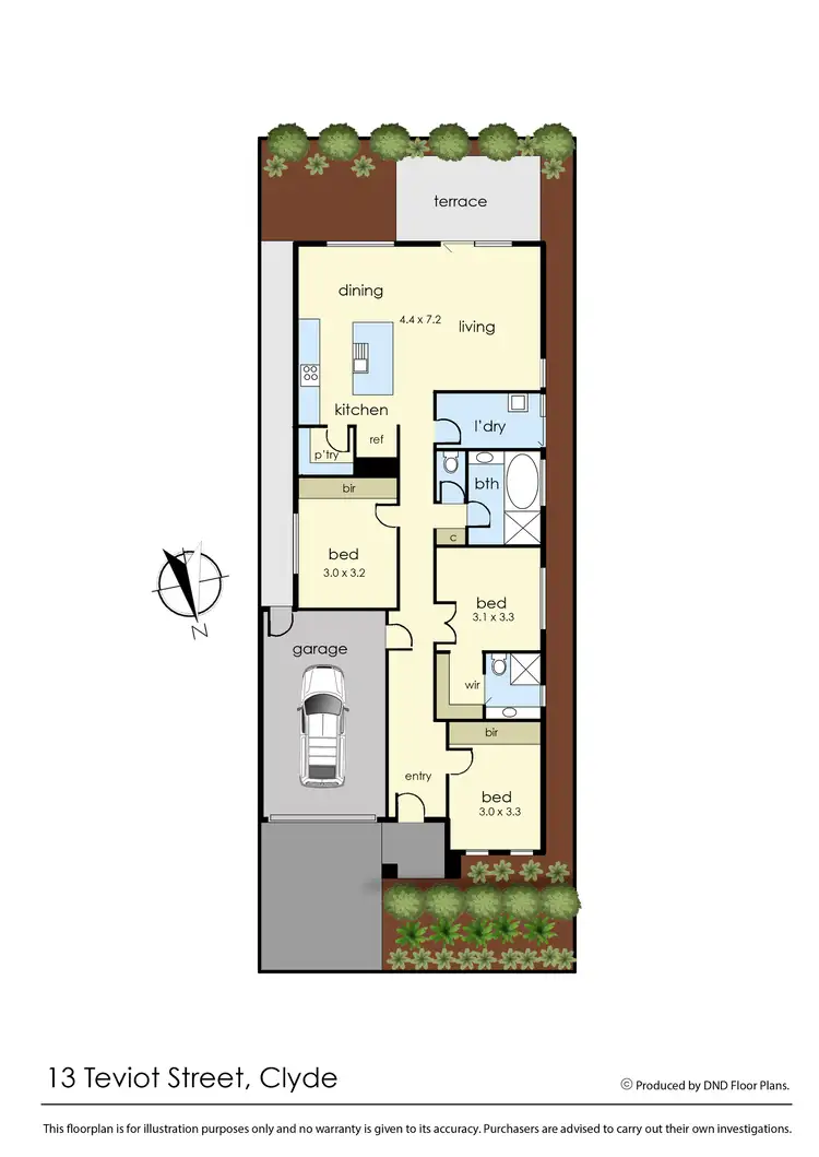 Floorplan of Homely house listing, 13 Teviot Street, Clyde VIC 3978