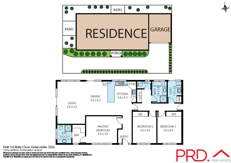 Floorplan of Homely house listing, 1/6 Ruby Close, Delacombe VIC 3356