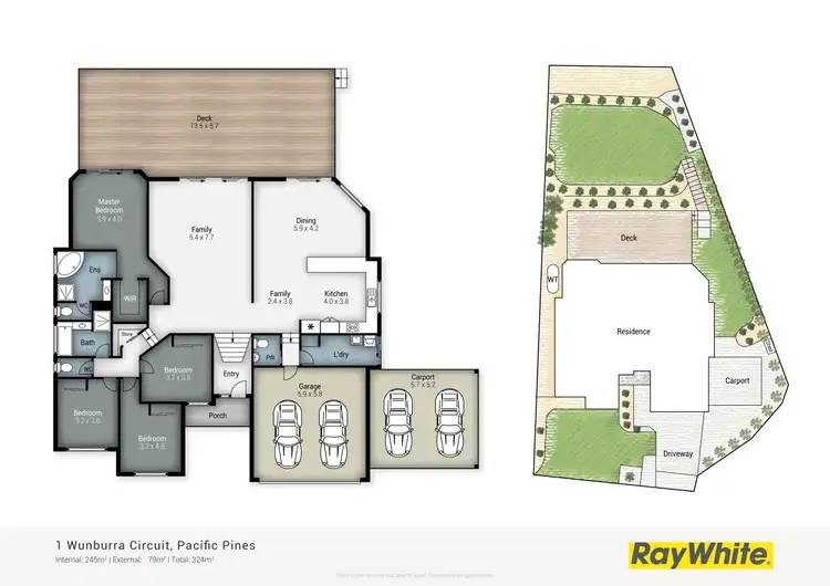 Floorplan of Homely house listing, 1 Wunburra Circle, Pacific Pines QLD 4211