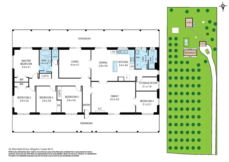 Floorplan of Homely house listing, 28 Allendale Drive, Alligator Creek QLD 4816