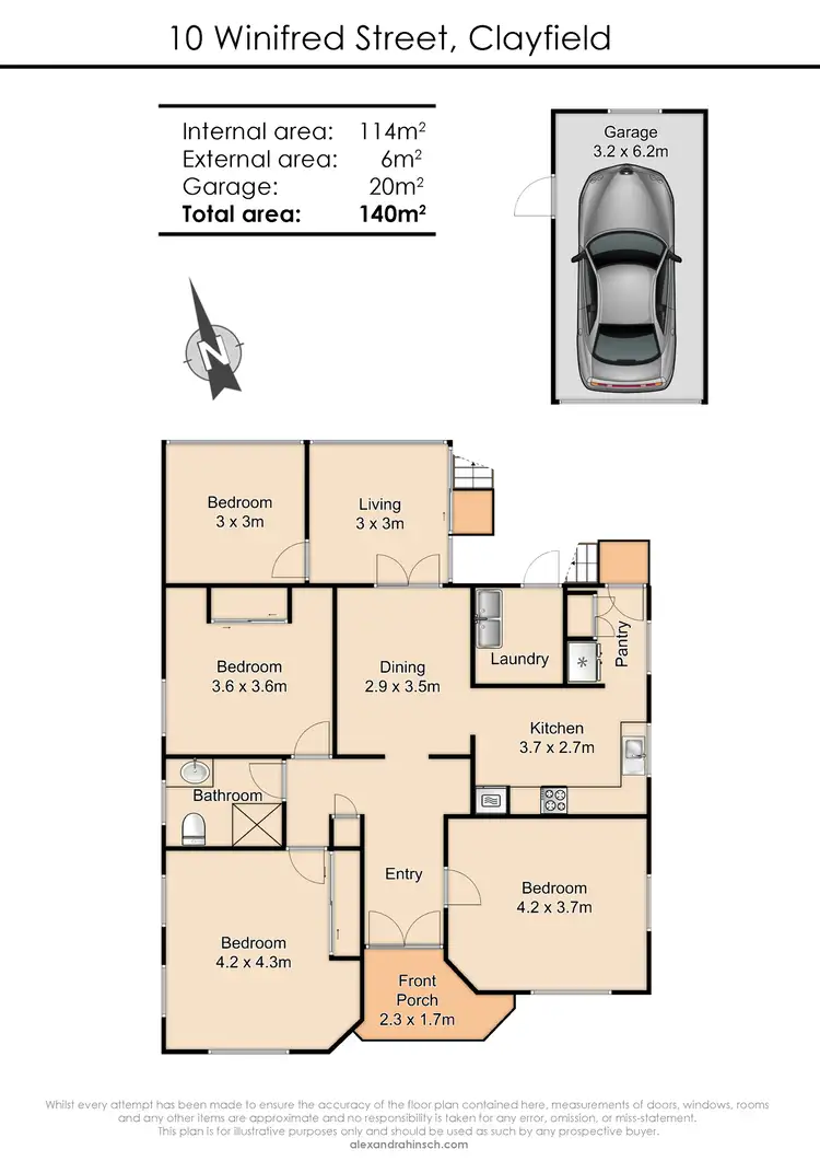 Floorplan of Homely house listing, 10 Winifred Street, Clayfield QLD 4011
