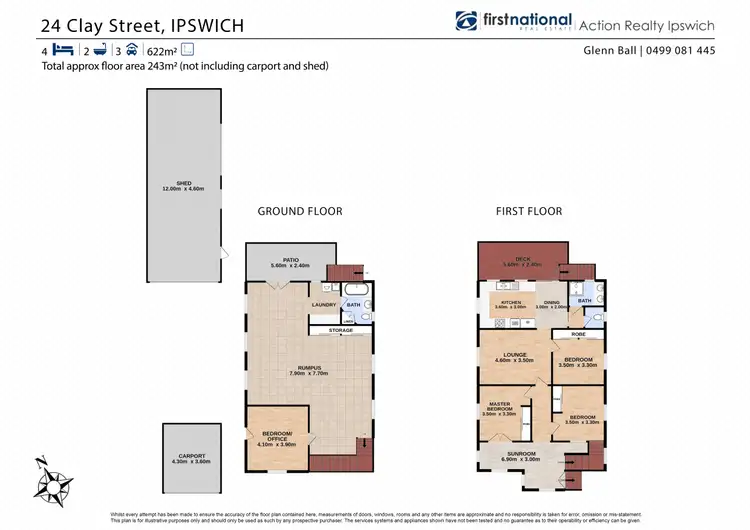 Floorplan of Homely house listing, 24 Clay Street, Ipswich QLD 4305