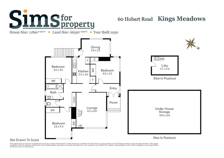 Floorplan of Homely house listing, 60 Hobart Road, Kings Meadows TAS 7249