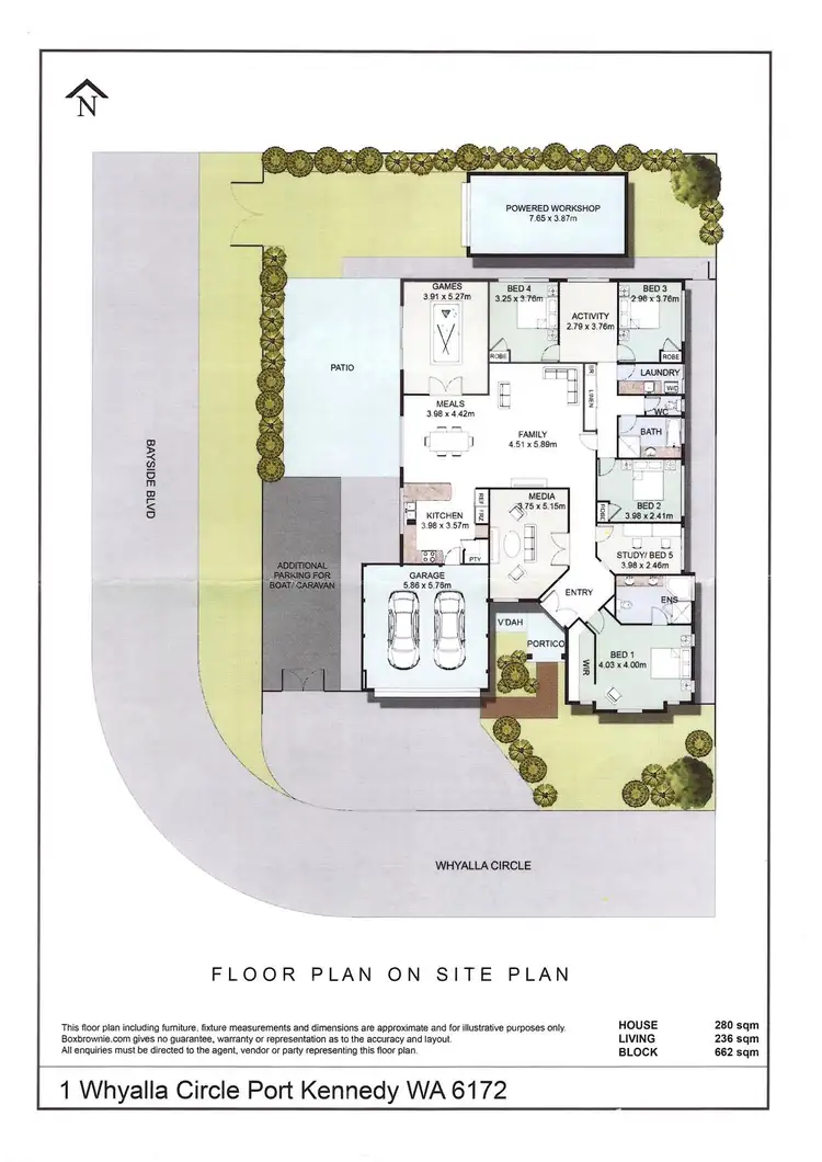 Floorplan of Homely house listing, 1 Whyalla Circle, Port Kennedy WA 6172