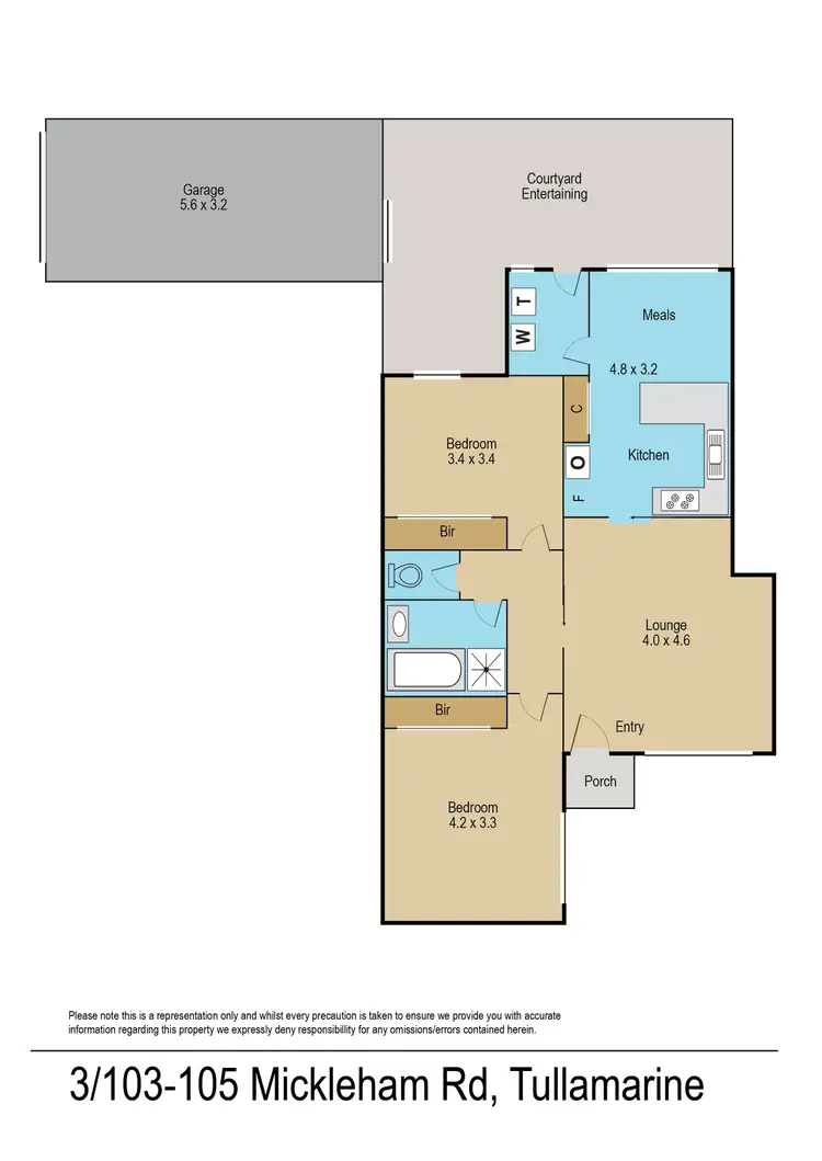 Floorplan of Homely unit listing, 3/103-105 Mickleham Road, Tullamarine VIC 3043