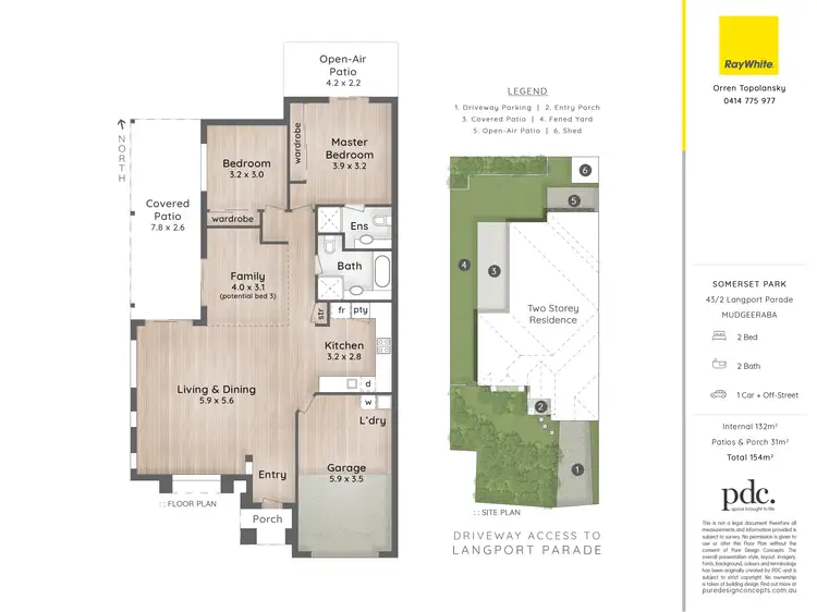 Floorplan of Homely townhouse listing, 43/2-4 Langport Parade, Mudgeeraba QLD 4213