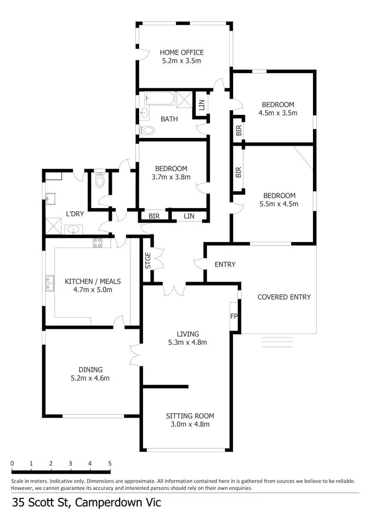 Floorplan of Homely house listing, 35 Scott Street, Camperdown VIC 3260