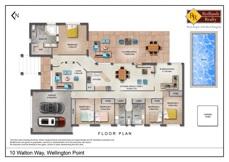 Floorplan of Homely house listing, 10 Walton Way, Wellington Point QLD 4160
