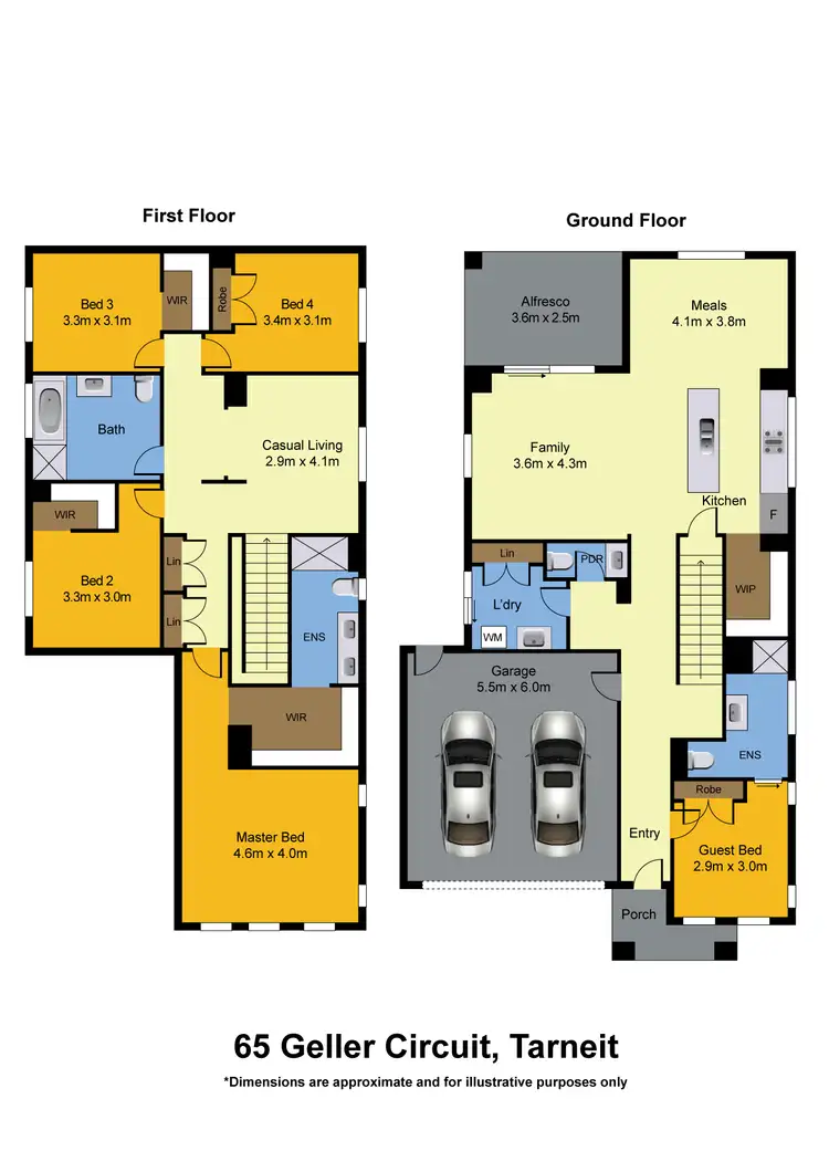 Floorplan of Homely house listing, 65 Geller Circuit, Tarneit VIC 3029