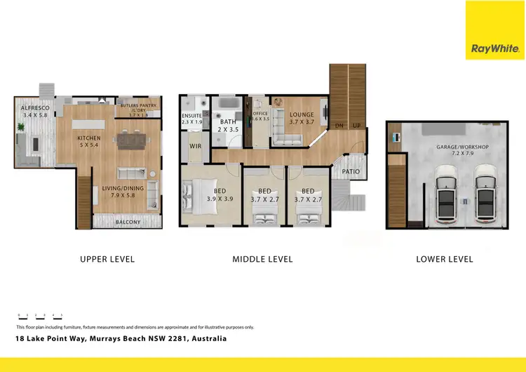Floorplan of Homely house listing, 18 Lake Point Way, Murrays Beach NSW 2281