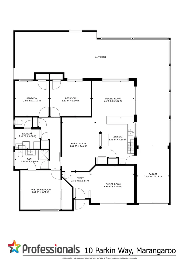 Floorplan of Homely house listing, 10 Parkin Way, Marangaroo WA 6064