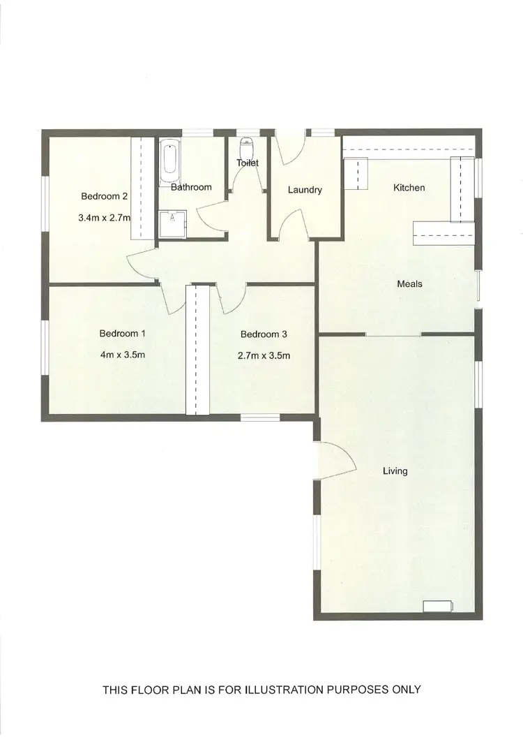 Floorplan of Homely house listing, 8 ROBERT STREET, Naracoorte SA 5271