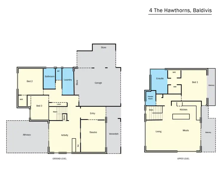 Floorplan of Homely house listing, 4 The Hawthorns, Baldivis WA 6171