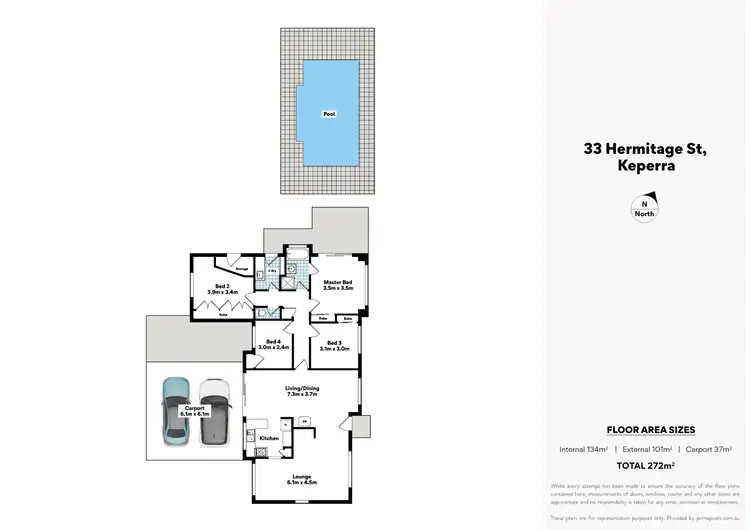 Floorplan of Homely house listing, 33 Hermitage Street, Keperra QLD 4054