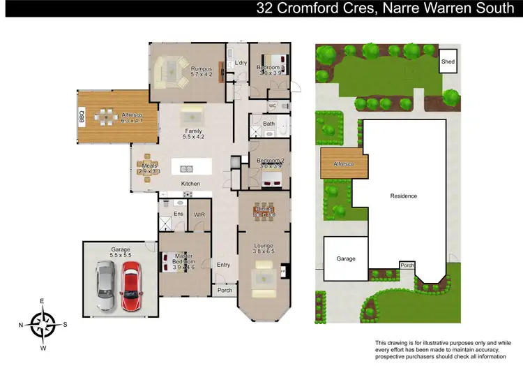 Floorplan of Homely house listing, 32 Cromford Crescent, Narre Warren South VIC 3805