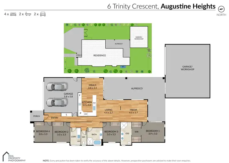 Floorplan of Homely house listing, 6 Trinity Crescent, Augustine Heights QLD 4300