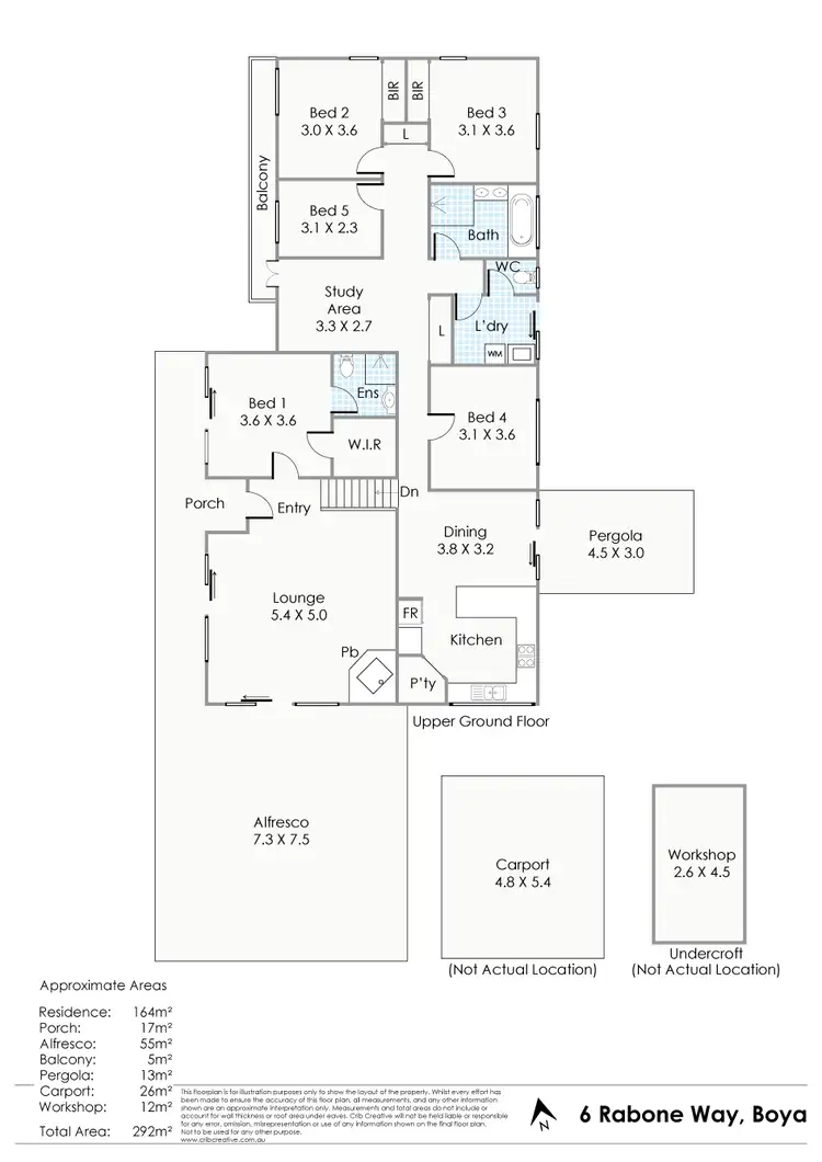 Floorplan of Homely house listing, 6 Rabone Way, Boya WA 6056