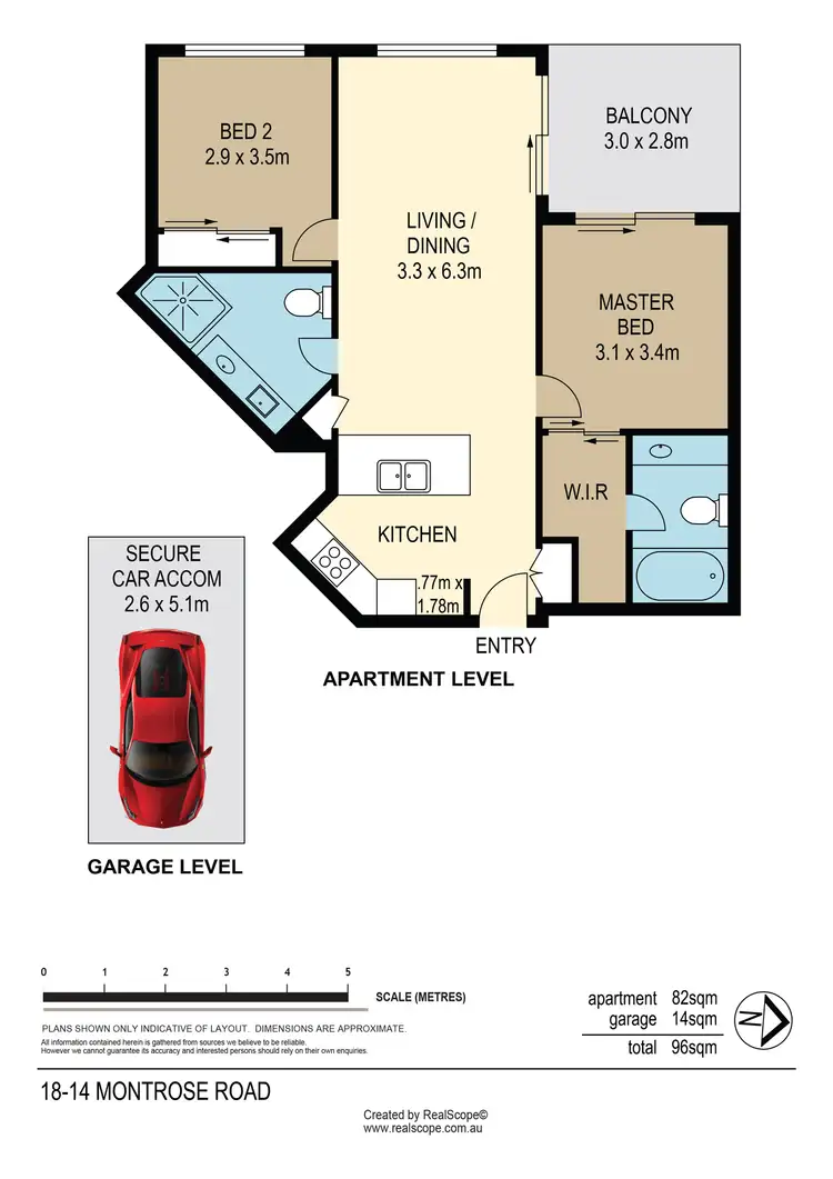 Floorplan of Homely unit listing, 18/14 Montrose Road, Taringa QLD 4068