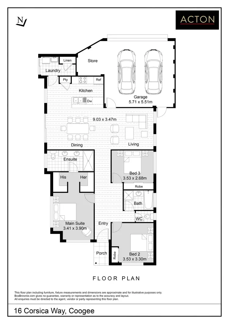 Floorplan of Homely house listing, 16 Corsica Way, Coogee WA 6166