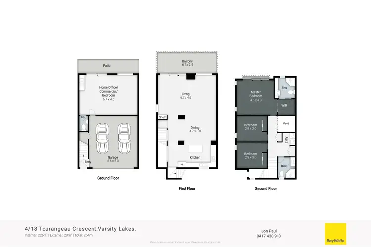 Floorplan of Homely house listing, 4/18 Tourangeau Crescent, Varsity Lakes QLD 4227