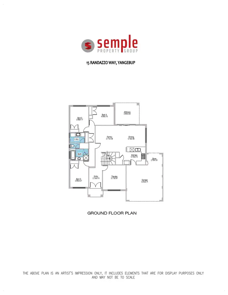 Floorplan of Homely house listing, 15 Randazzo Way, Yangebup WA 6164
