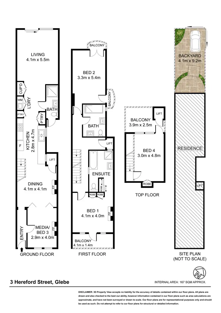 Floorplan of Homely house listing, 3 Hereford Street, Glebe NSW 2037
