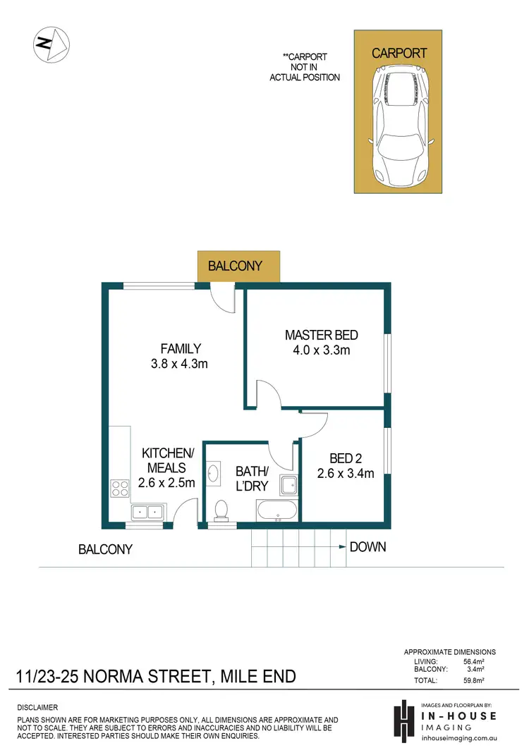 Floorplan of Homely unit listing, 11/23-25 Norma Street, Mile End SA 5031