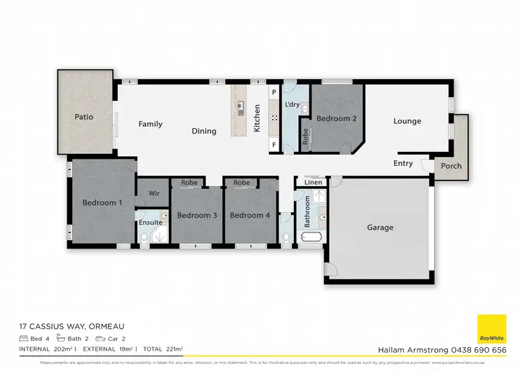 Floorplan of Homely house listing, 17 Cassius Way, Ormeau QLD 4208