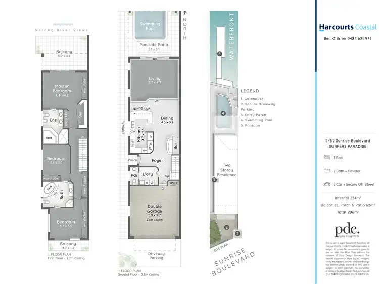 Floorplan of Homely villa listing, 2/52 Sunrise Boulevard, Surfers Paradise QLD 4217