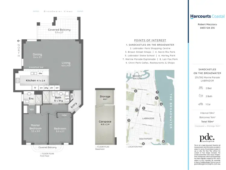Floorplan of Homely apartment listing, 231/392 Marine Parade, Labrador QLD 4215