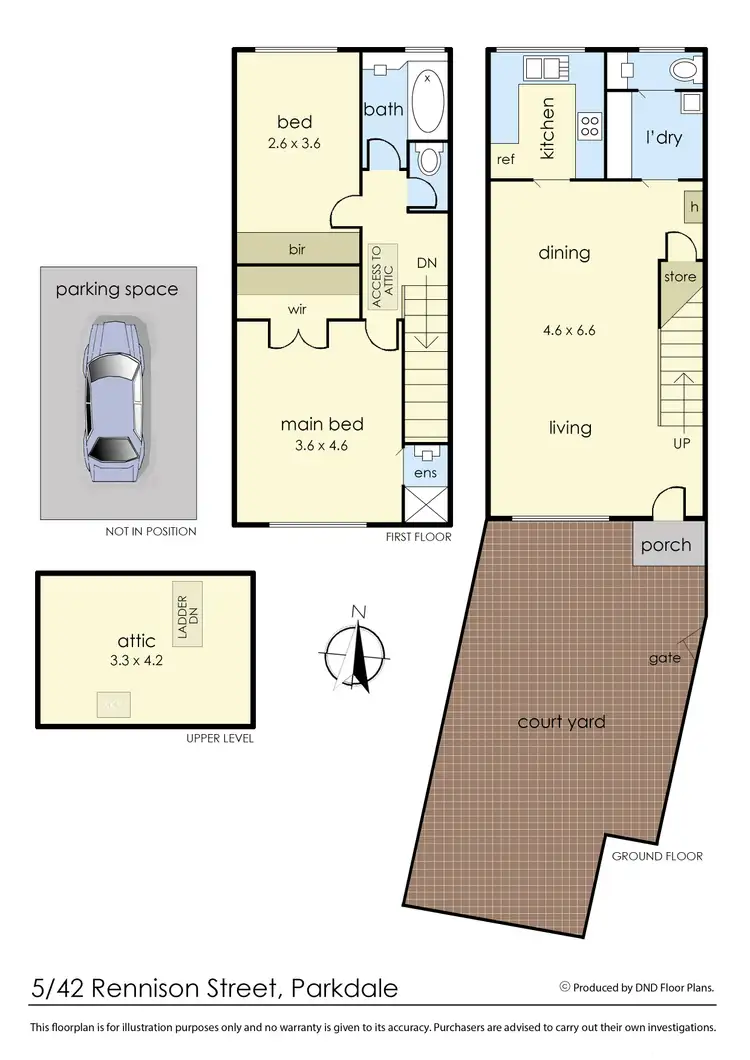 Floorplan of Homely unit listing, 5/42 Rennison Street, Parkdale VIC 3195