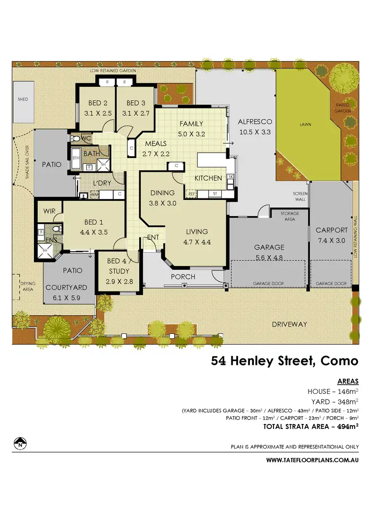 Floorplan of Homely house listing, 54 Henley Street, Como WA 6152