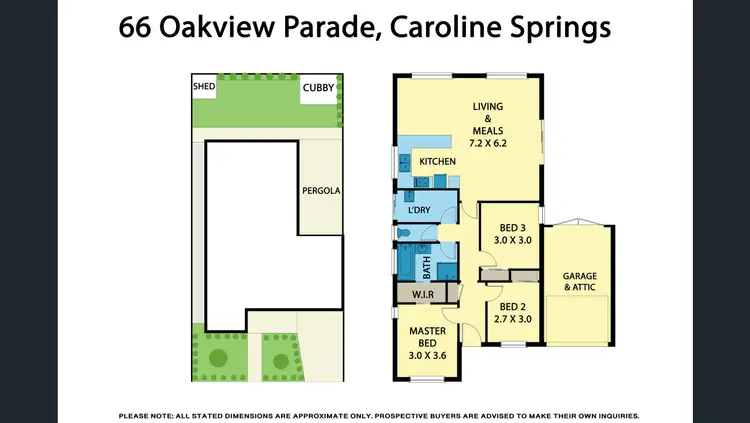 Floorplan of Homely house listing, 66 Oakview Parade, Caroline Springs VIC 3023